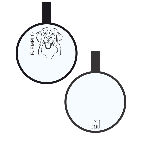 Placa con ilustración Circulo