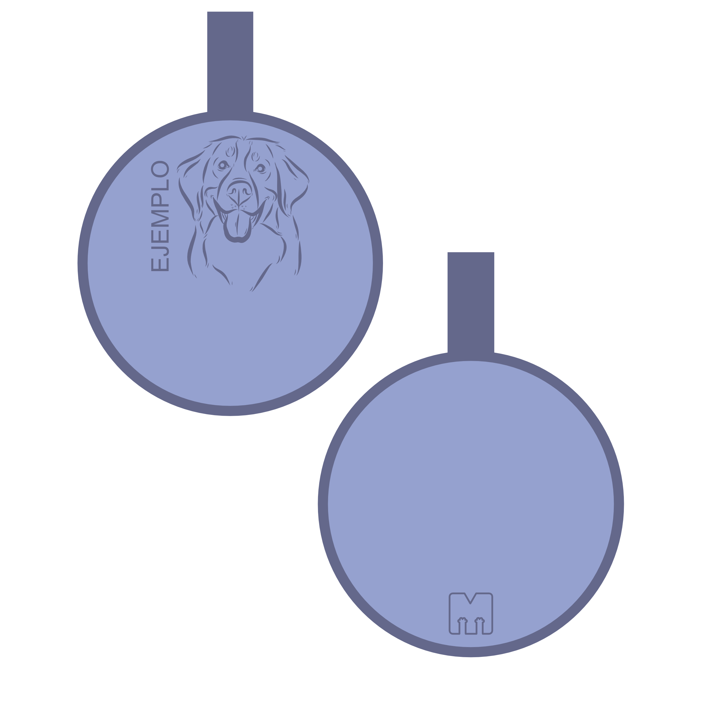 Placa con ilustración Circulo