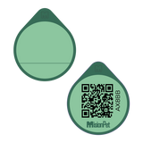Placa de identificacion para mascotas inteligente color verde bubbaloo