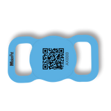 Porta Airtag inteligente y personalizable para perro color azul celeste