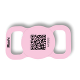 Porta Airtag inteligente y personalizable para perro color rosa