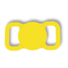 Porta Airtag con tapa para mascota personalizable en color amarillo