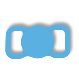 Porta Airtag con tapa para mascota personalizable en color azul celeste