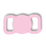 Porta Airtag con tapa para mascota personalizable en color rosado