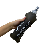 Botella plegable para mascotas en color negro