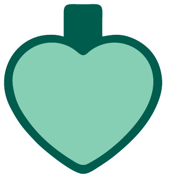 Placa corazón grande