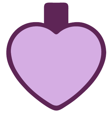 Placa corazón grande