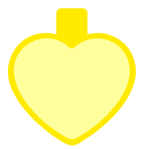 Placa corazón grande