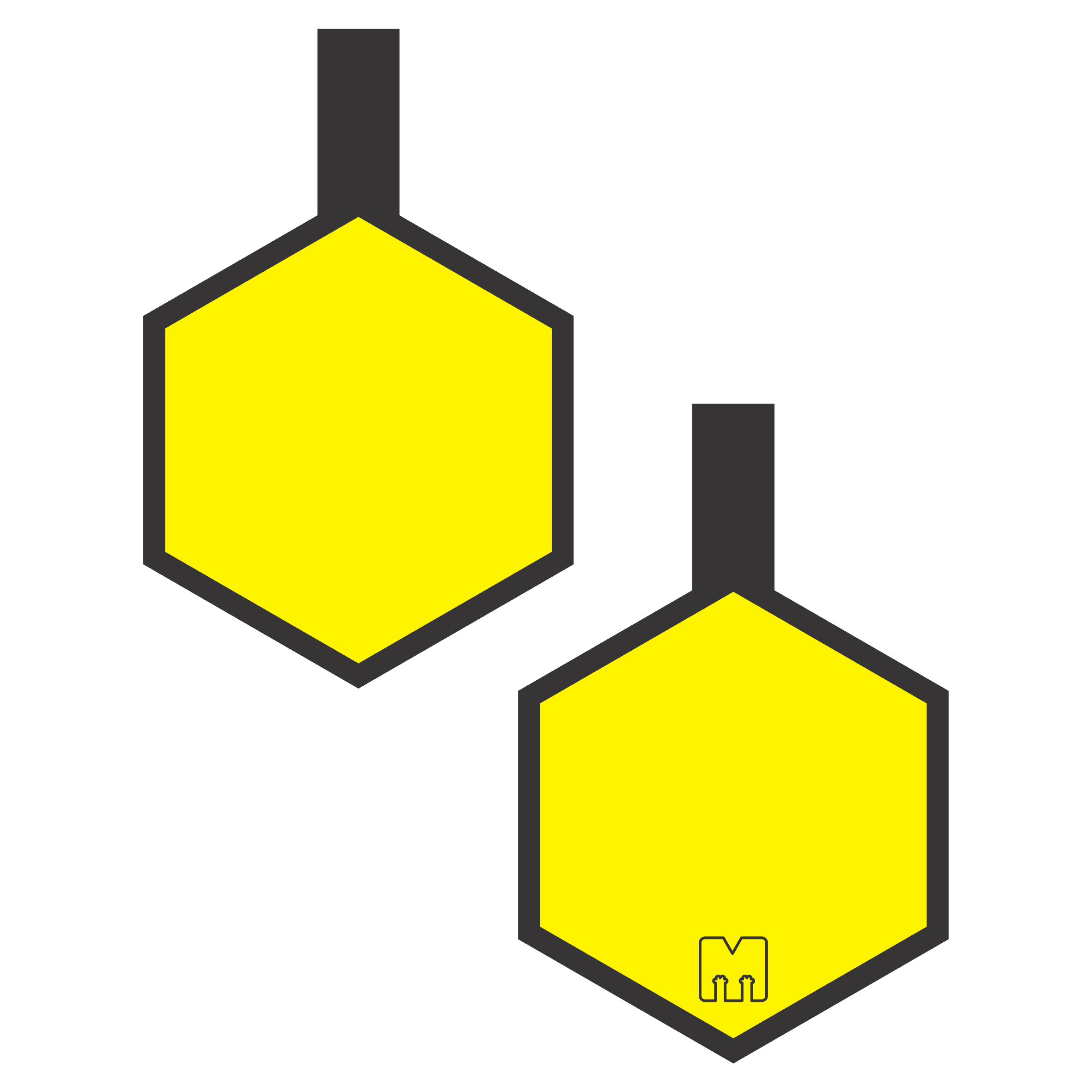 Hexágonos Siluetas Razas