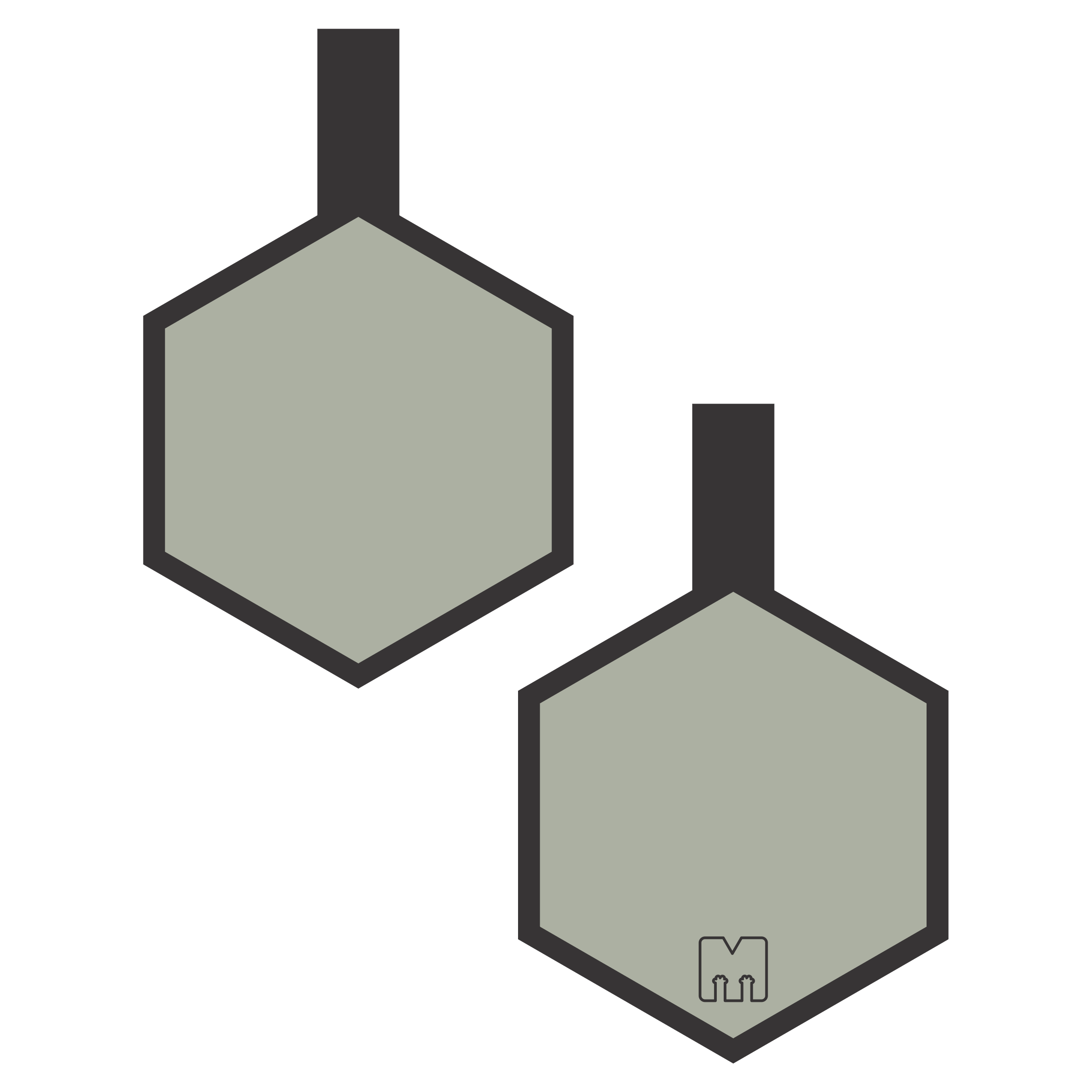 Hexágonos Siluetas Razas