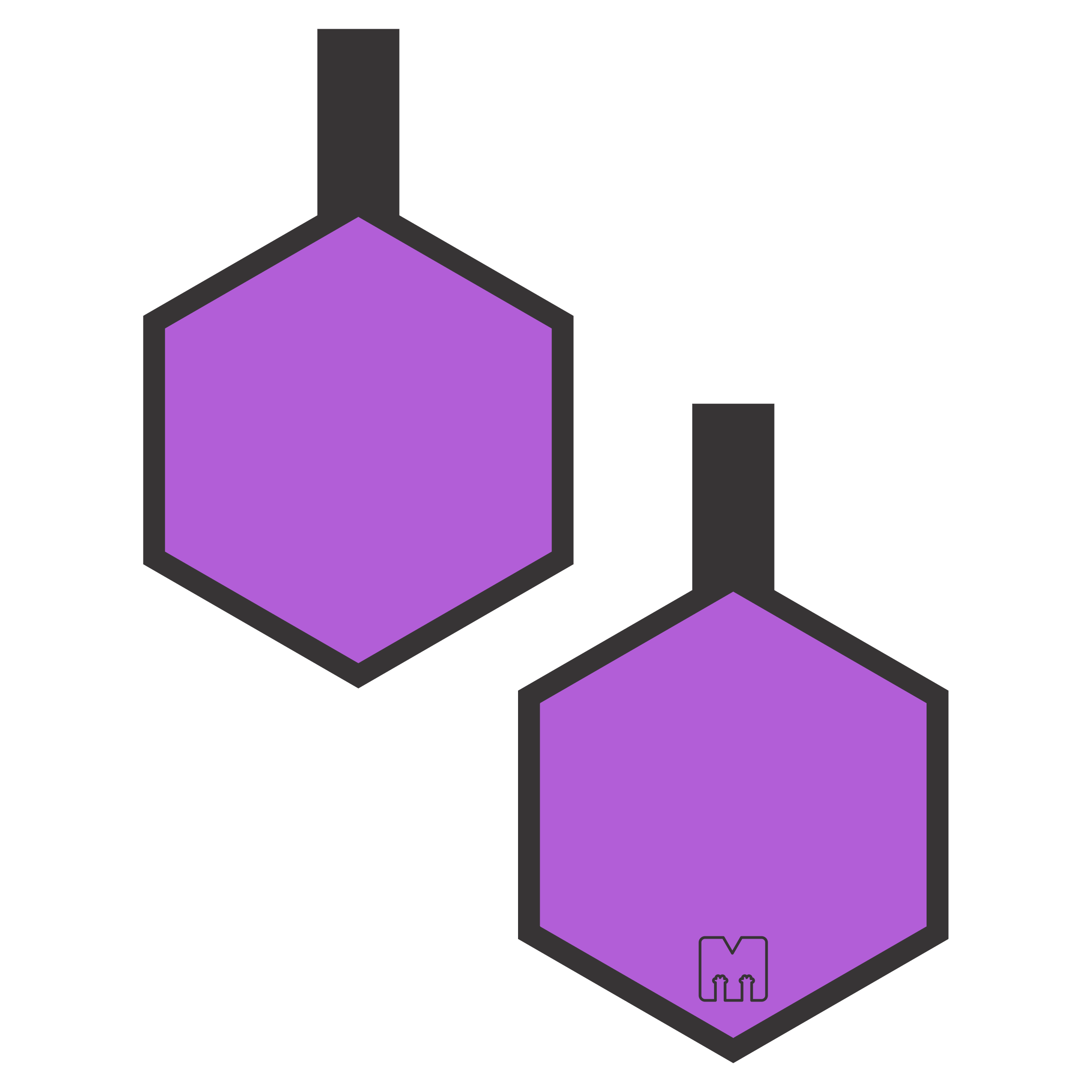 Hexágonos Siluetas Razas