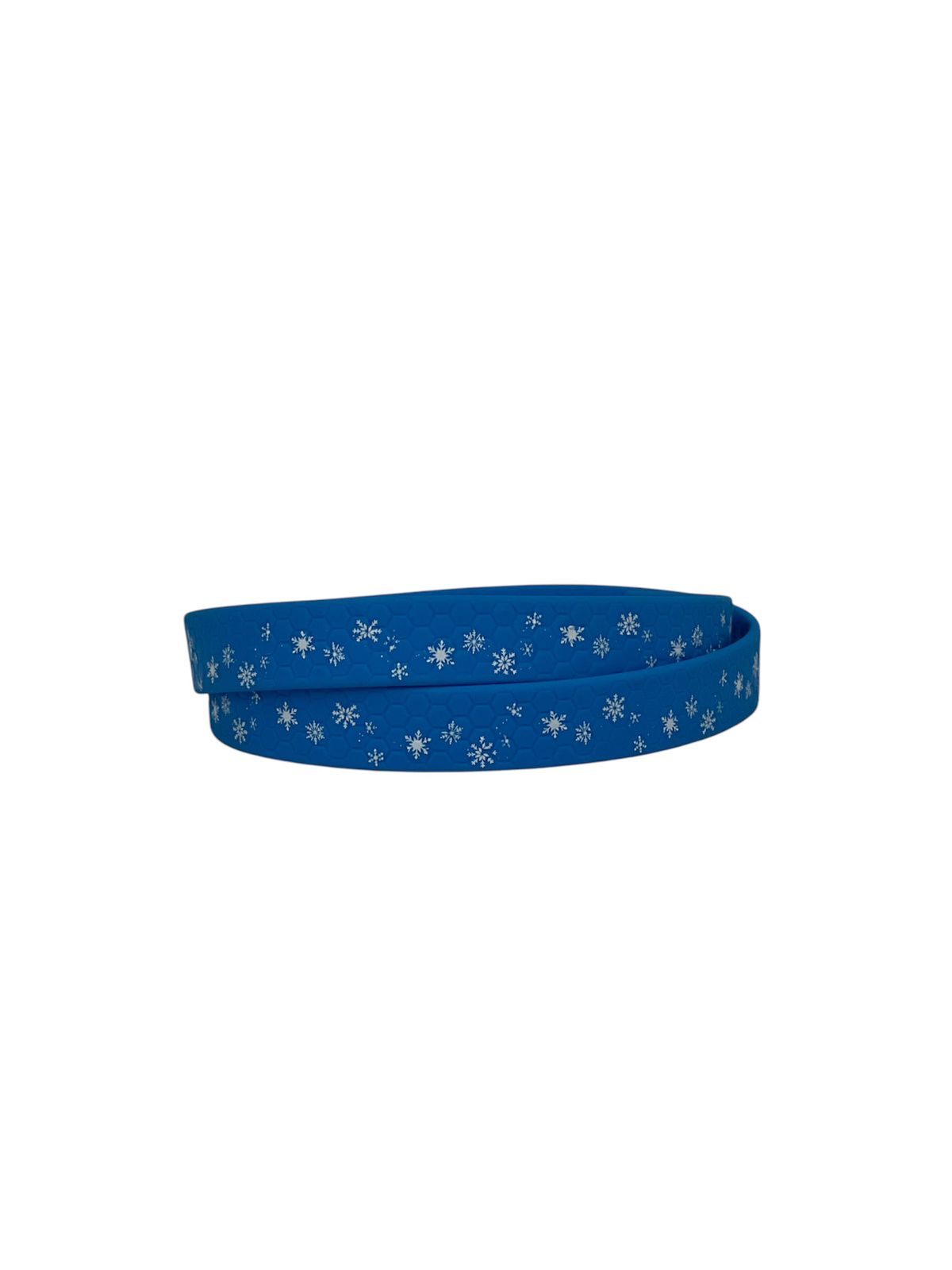 Collar edicion navidad azul con copitos para perros pequeños