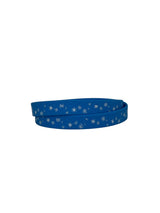 Collar edicion navidad azul con copitos para perros pequeños