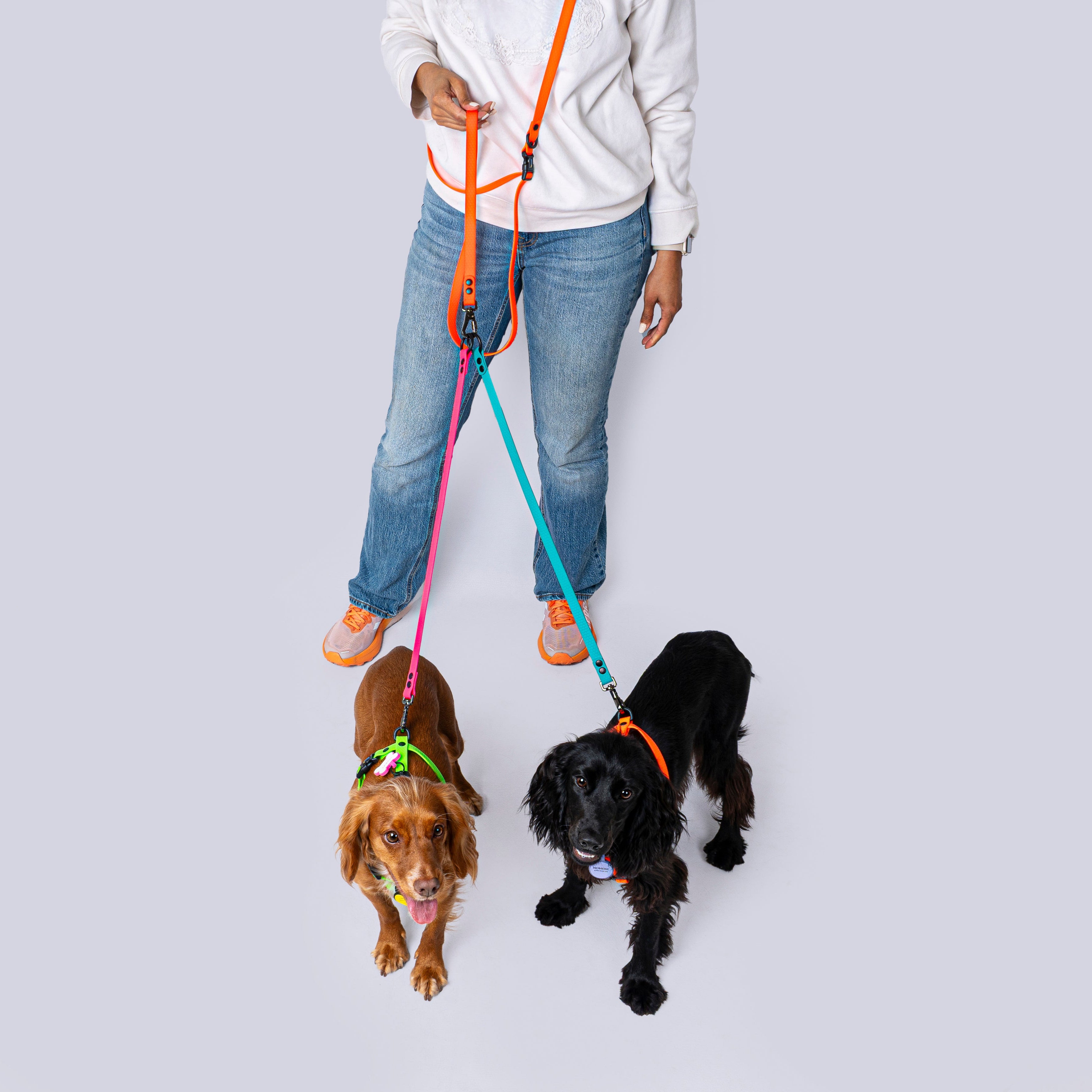 Correa de extension para paseo de mascotas ideal para pasear dos perros
