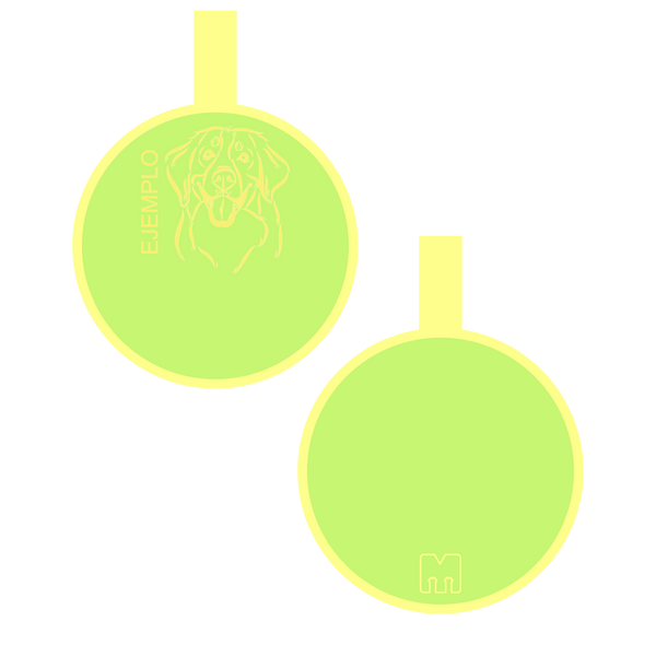 Placa con ilustración Circulo