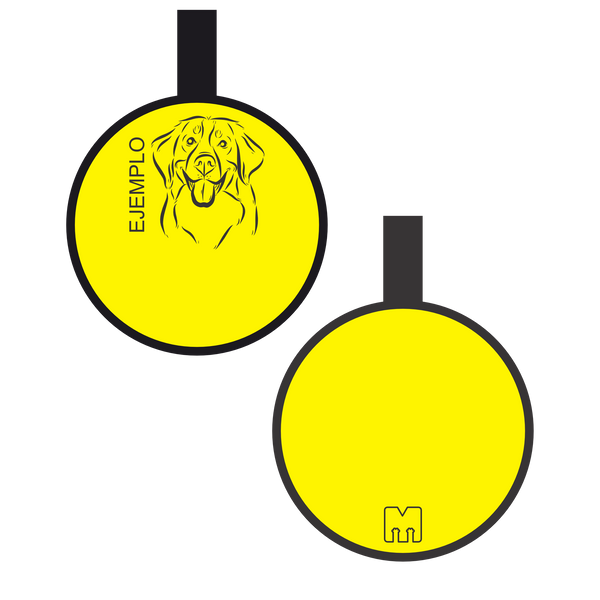 Placa con ilustración Circulo