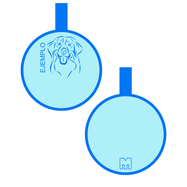 Placa con ilustración Circulo