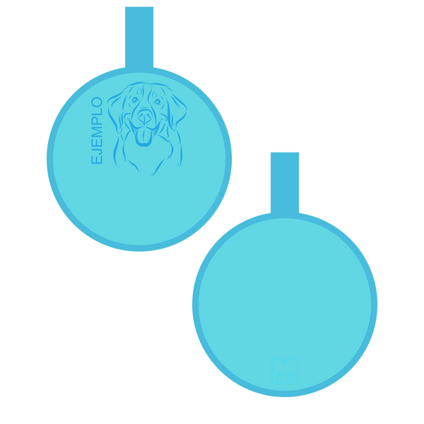 Placa con ilustración Circulo