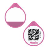 Placa de identificacion para mascotas inteligente color fucsia glow