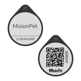 Placa de identificacion para mascotas inteligente color gris