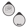 Placa de identificacion personalizable para mascotas en material de silicona color gris