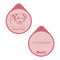 Placa de identificacion personalizable para mascotas color rosa bubaloo