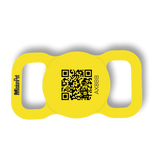 Porta Airtag inteligente y personalizable para perro color amarillo