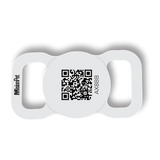 Porta Airtag inteligente y personalizable para perro color blanco