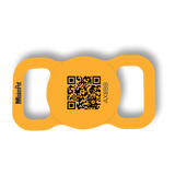 Porta Airtag inteligente y personalizable para perro color naranja