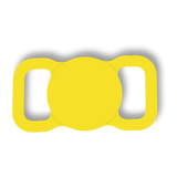 Porta Airtag con tapa para mascota personalizable en color amarillo