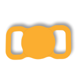 Porta Airtag con tapa para mascota personalizable en color naranja
