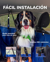 Protector para la silla del carro antirasguños e impermeable con reatas ajustables de nylon y broches ABS resistentes