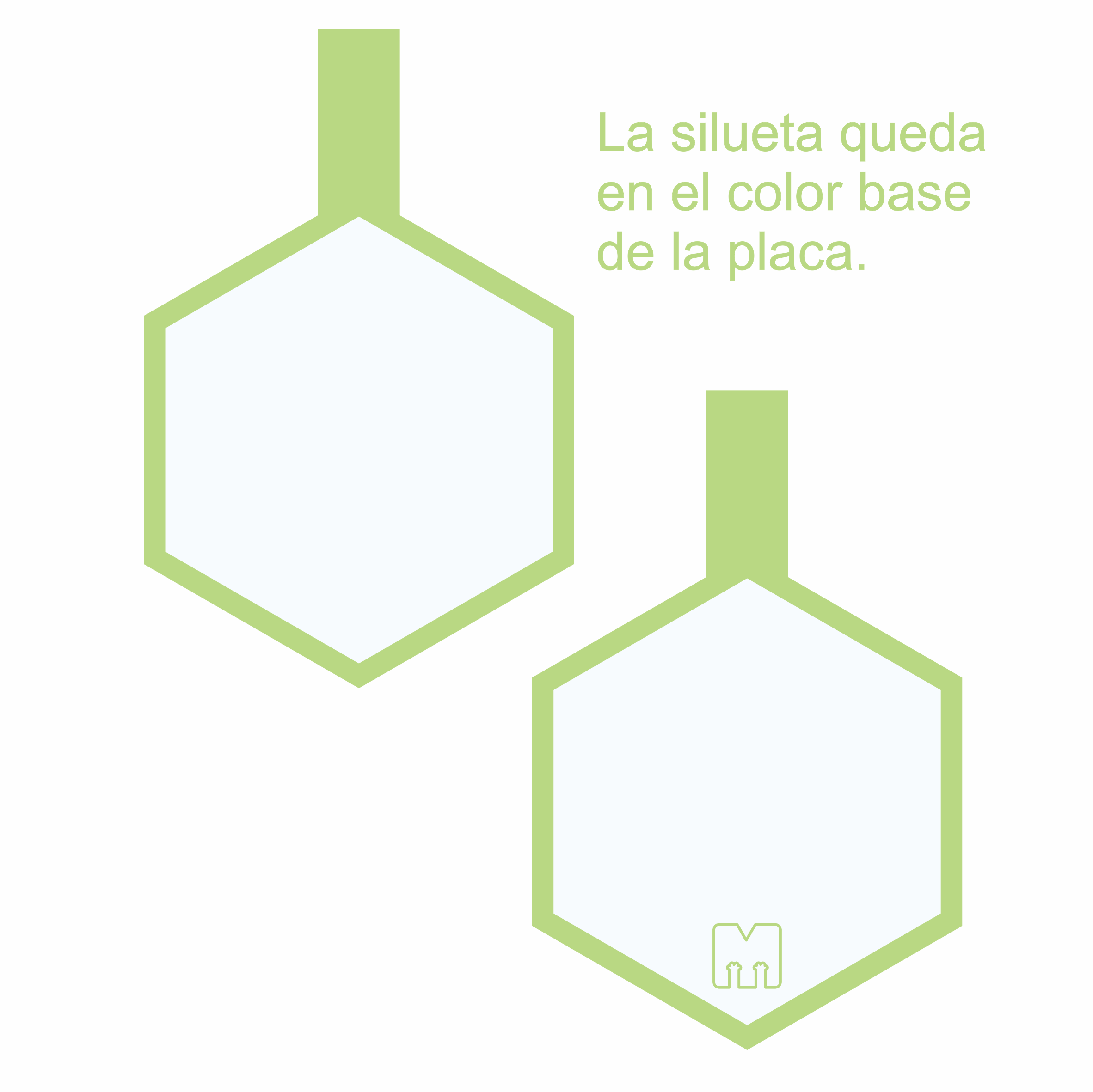 Hexágonos Siluetas Razas