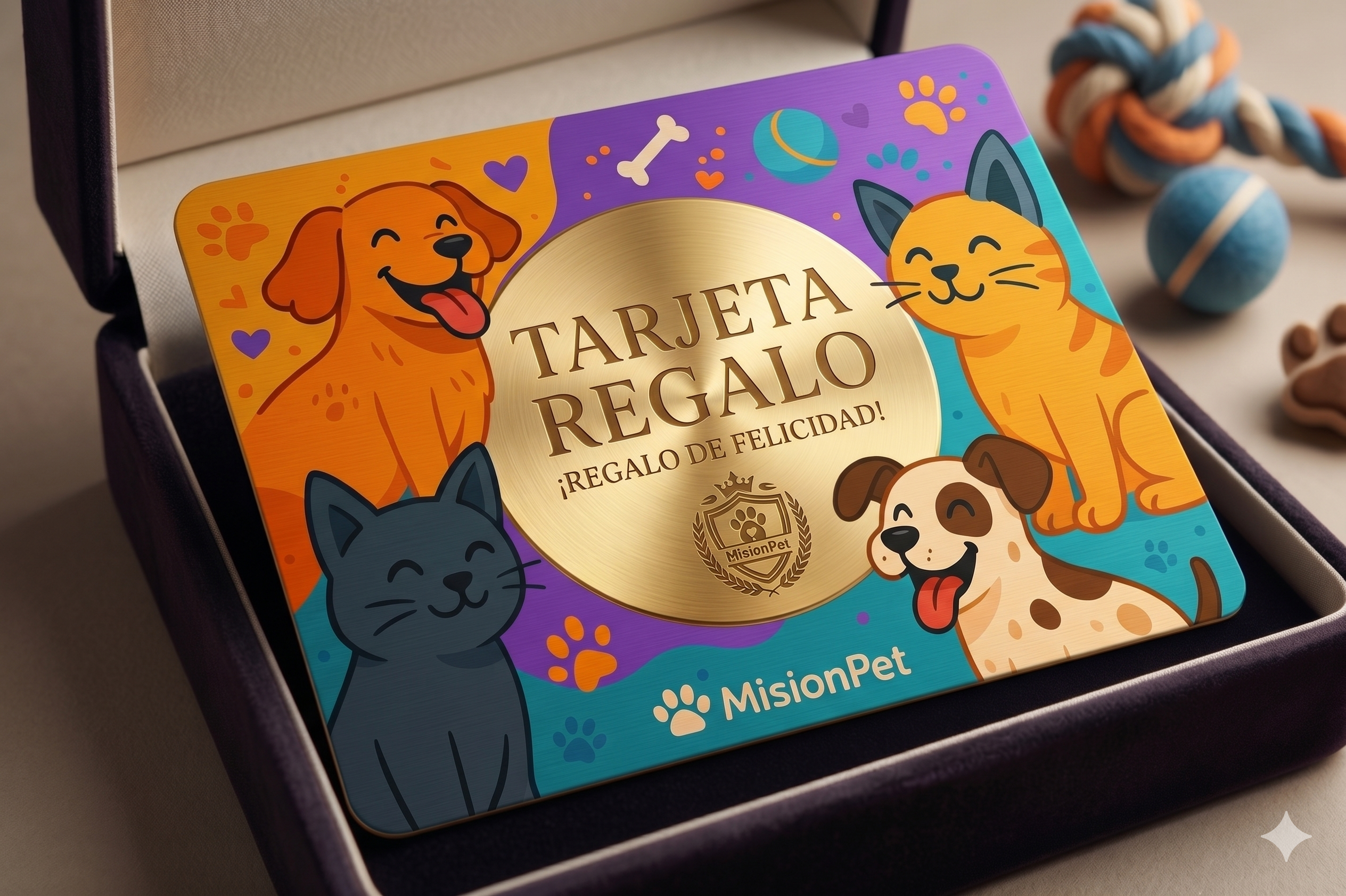 Tarjeta de regalo misionpet para accesorios de mascotas