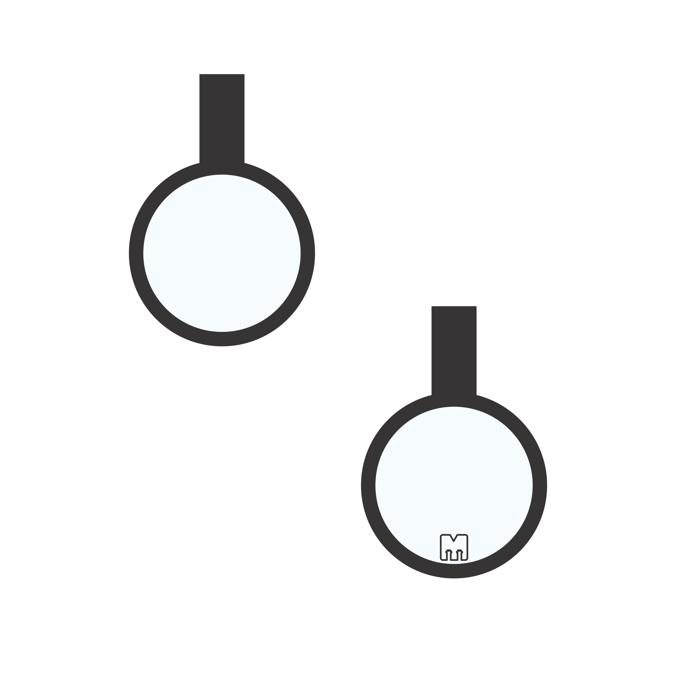 Placa con ilustración Circulo