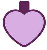 Placa corazón grande