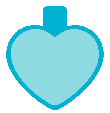 Placa corazón grande