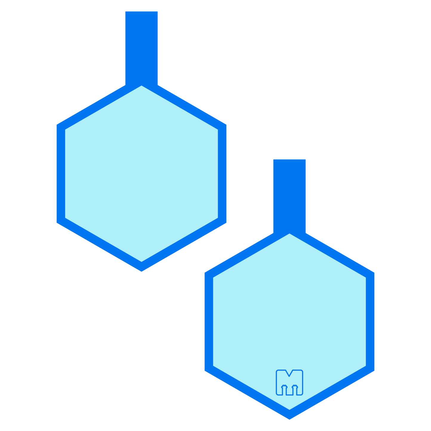 Hexágonos Siluetas Razas