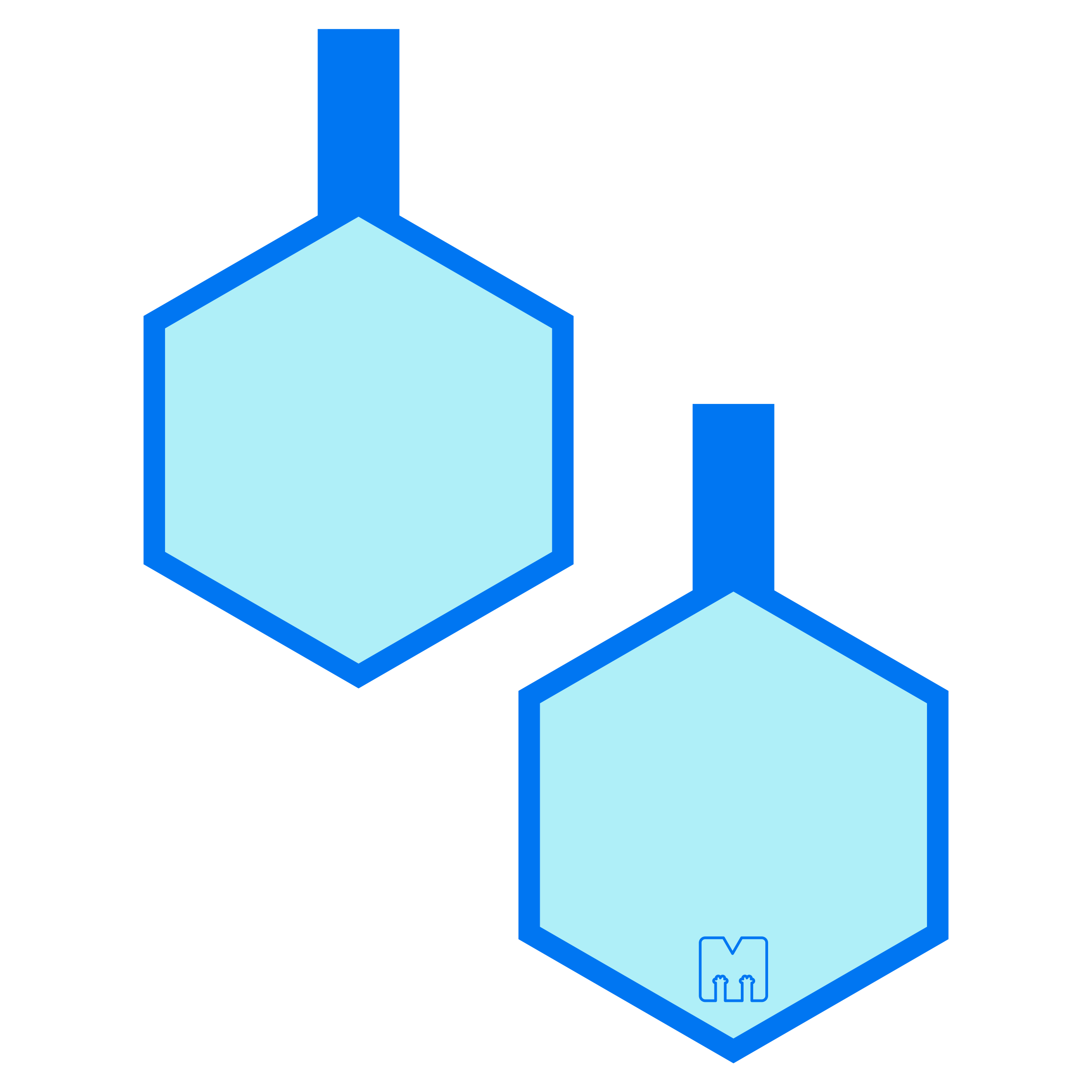 Hexágonos Siluetas Razas
