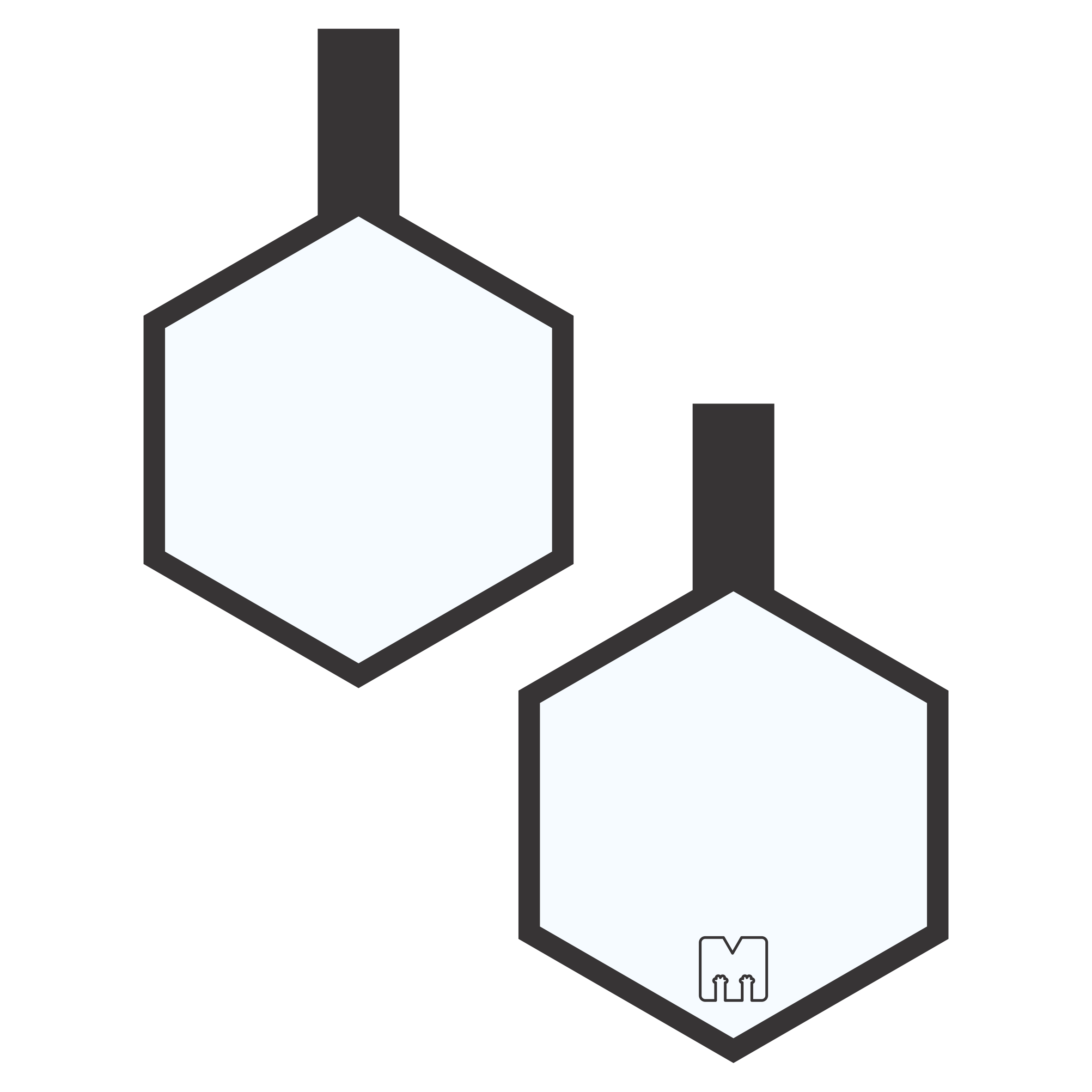 Hexágonos Siluetas Razas