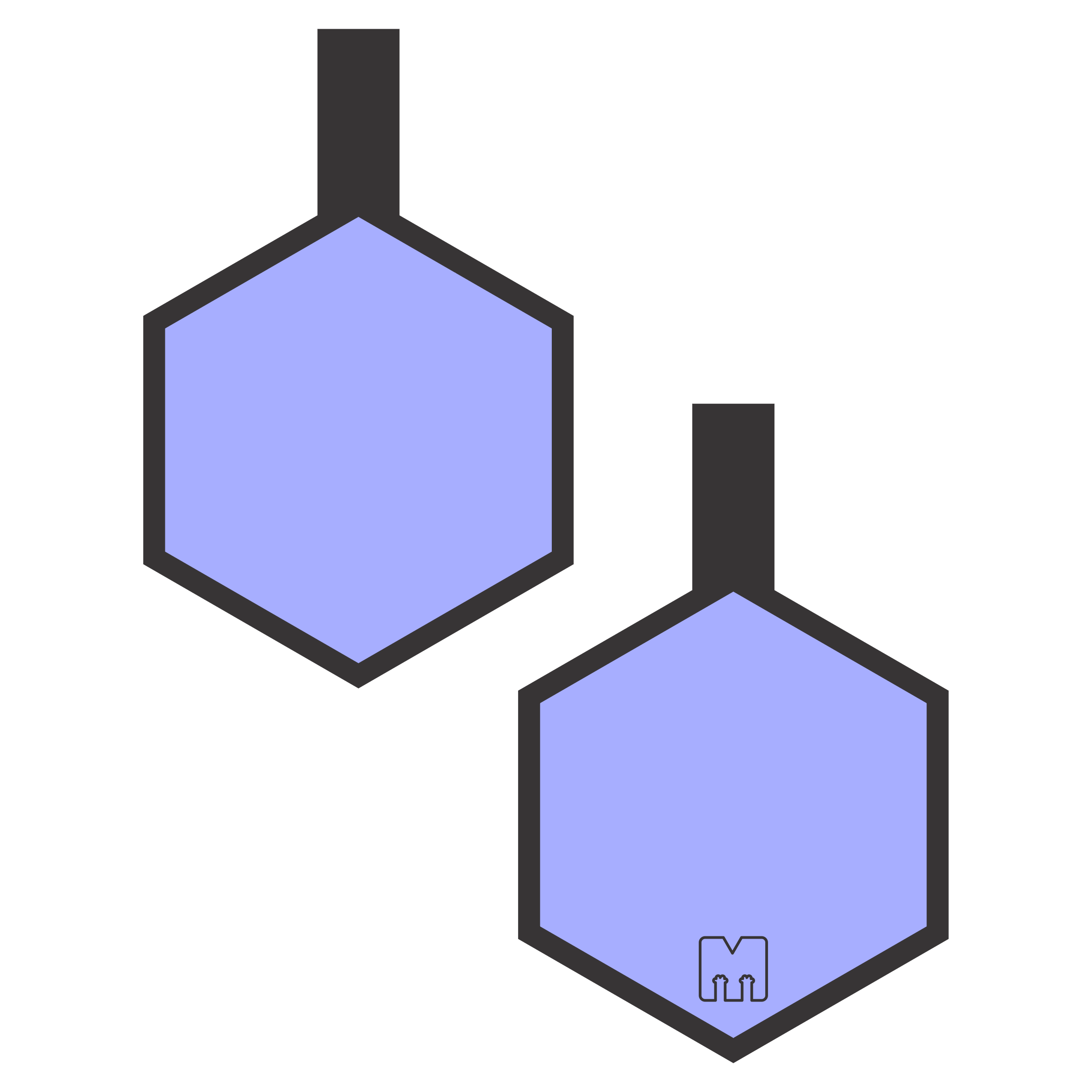 Hexágonos Siluetas Razas