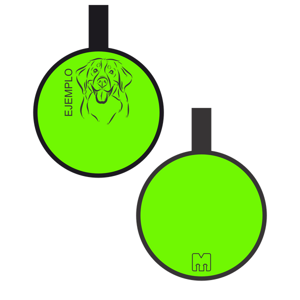 Placa con ilustración Circulo